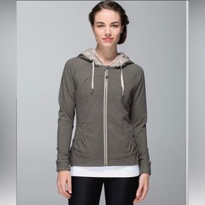 Lululemon Movement Jacket Telemark Print Black Mojave Tan / Mojave Tan